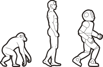 Evolución del hombre (ilustración)