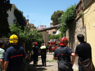 Intervención del Cuerpo de Bomberos