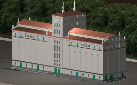 Modelado en 3D del antiguo Silo de Málaga. /UMA