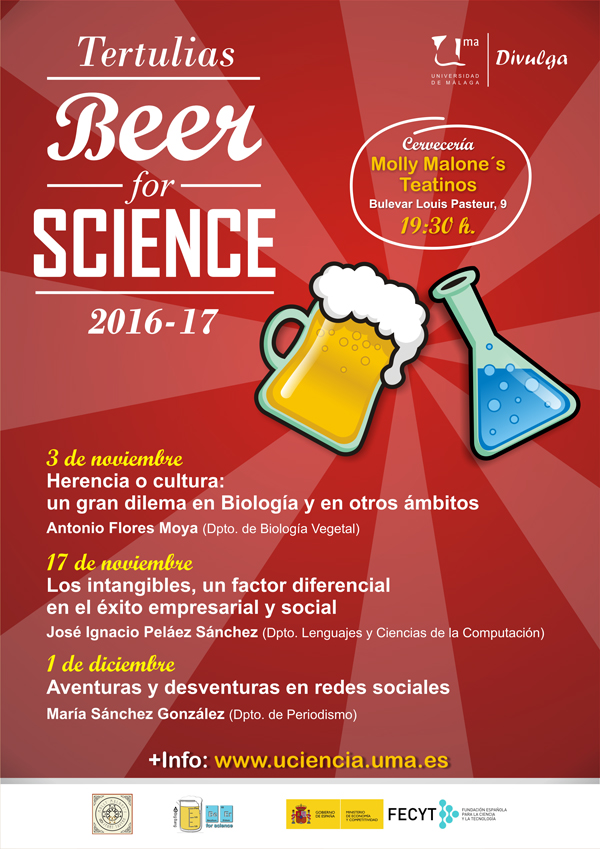 La Semana de la Ciencia acogerá tres nuevas tertulias 'Beer for Science'