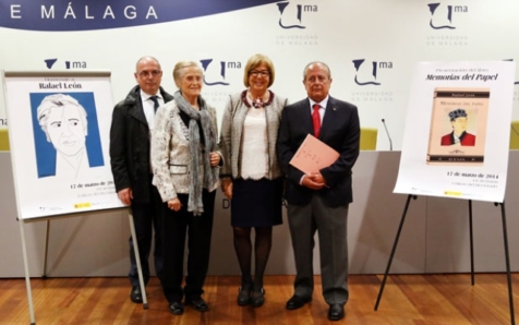 La UMA homenajea a Rafael León con la presentación de su libro póstumo 'Memorias del Papel'