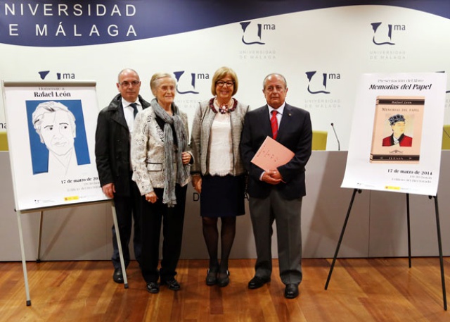 La UMA homenajea a Rafael León con la presentación de su libro póstumo 'Memorias del Papel'
