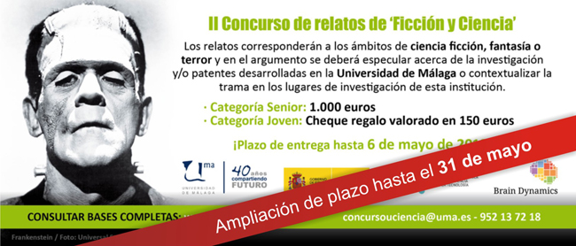 II Concurso de relatos de ‘Ficción y Ciencia’ de la Universidad de Málaga