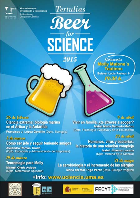 Arranca la edición 2015 de las tertulias 'Beer for Science'