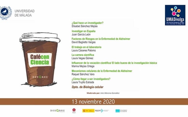 Café con Ciencia en la Universidad de Málaga 2020