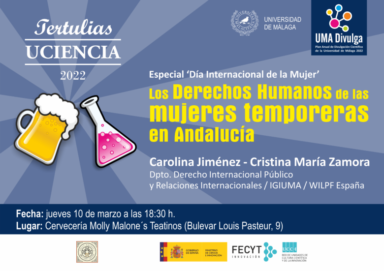Tertulia Uciencia: 'Los Derechos Humanos de las mujeres temporeras en Andalucía'