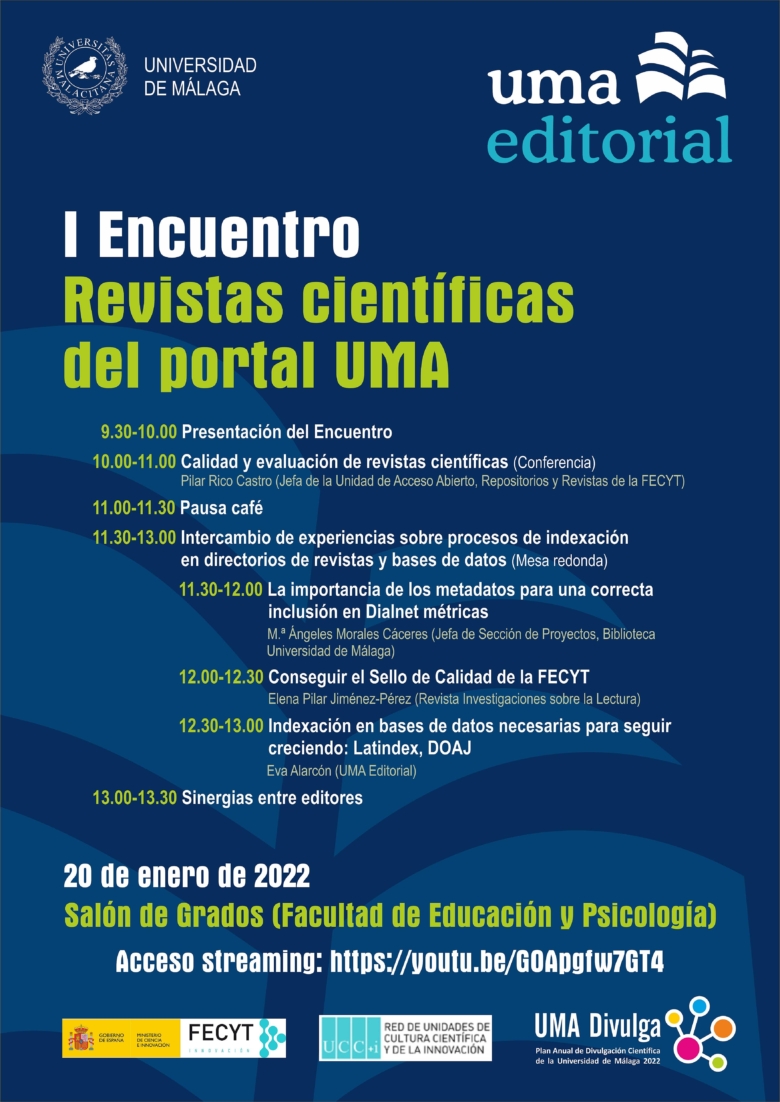 I Encuentro de Revistas Científicas del portal UMA