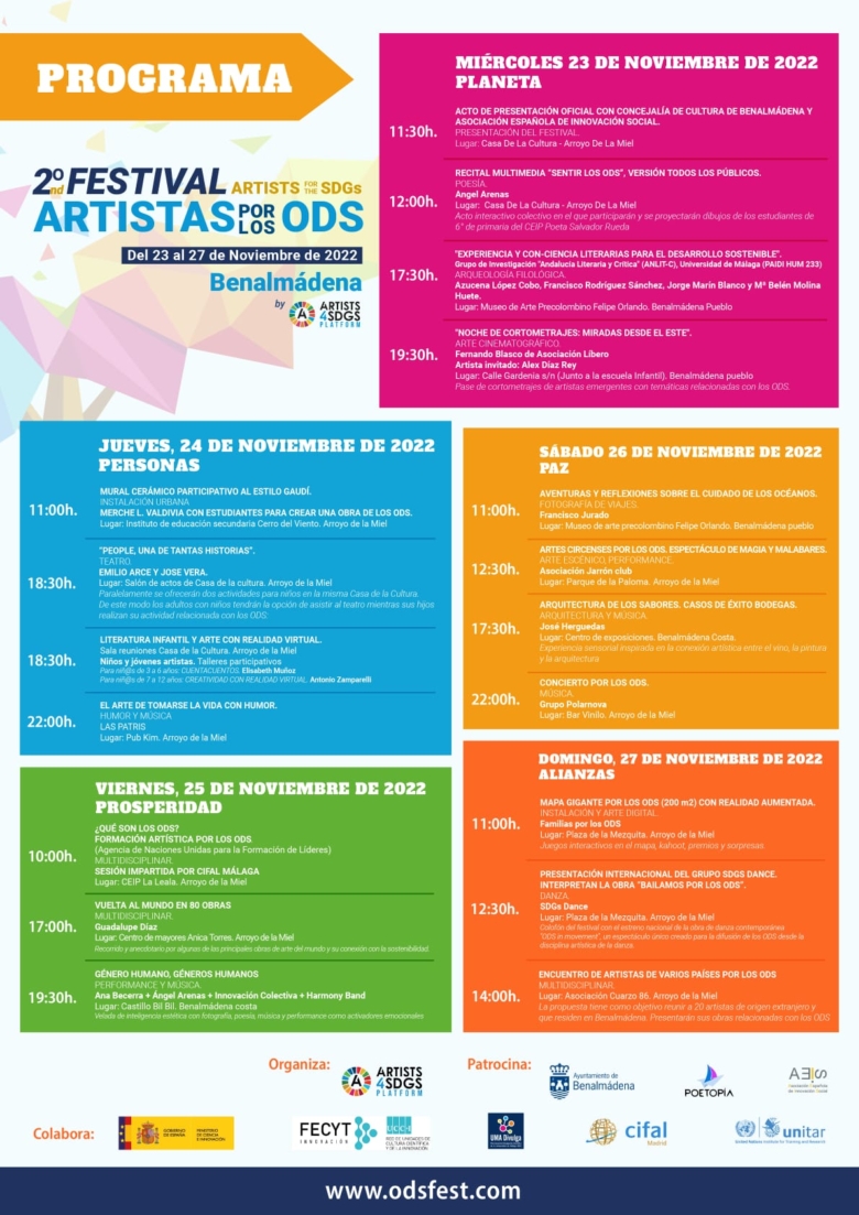 Experiencia y con-ciencia literarias para el desarrollo sostenible - 2º Festival 'Artistas por los ODS'