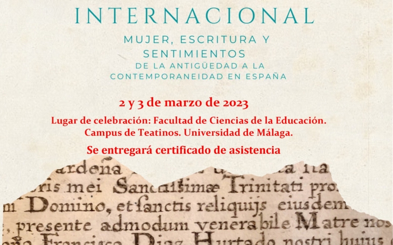 I Congreso Internacional 'Mujer, escritura y sentimientos de la Antigüedad a la Contemporaneidad en España'