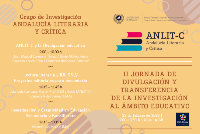 II Jornada de divulgación y transferencia de la investigación en el ámbito educativo