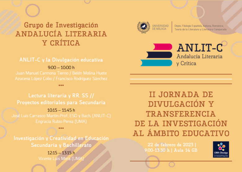 II Jornada de divulgación y transferencia de la investigación en el ámbito educativo