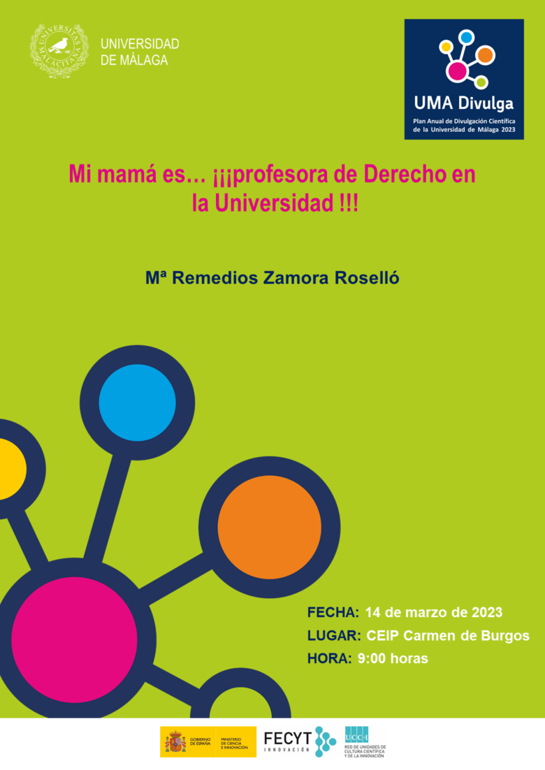 Mi mamá es… ¡¡¡profesora de Derecho en  la Universidad !!!