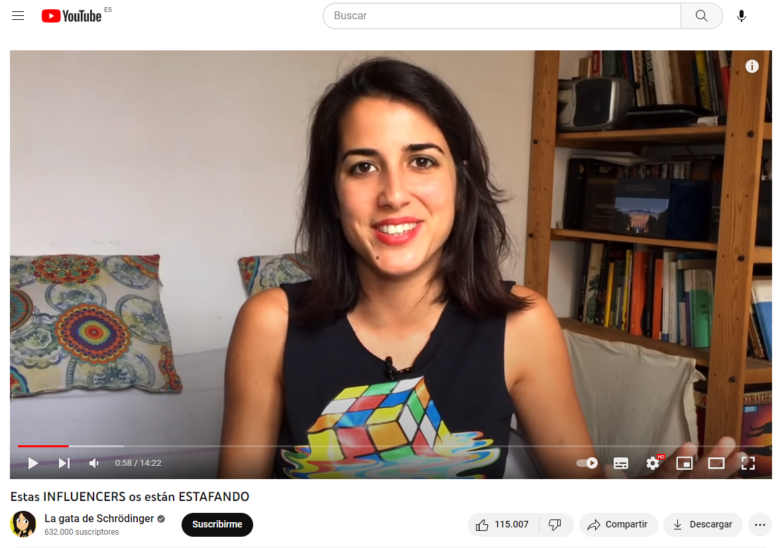 Un estudio analiza la brecha de género en canales de divulgación científica en Youtube