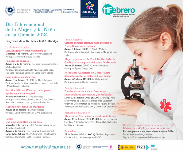 La UMA celebra el Día Internacional de la Mujer y la Niña en la Ciencia con un completo mes de actividades